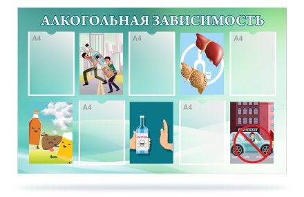 Стенд "Алкогольная зависимость"
